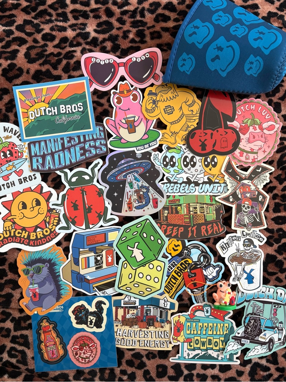 Dutch Bros Bright Multicolor Sticker Bundle